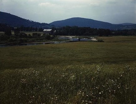 Farmland along the Upper Delaware River in New York State