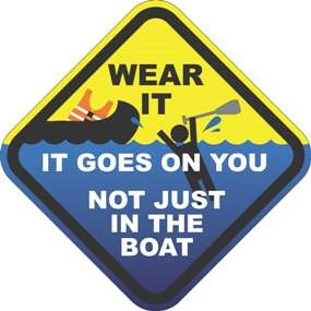 It goes on you, not just in the boat