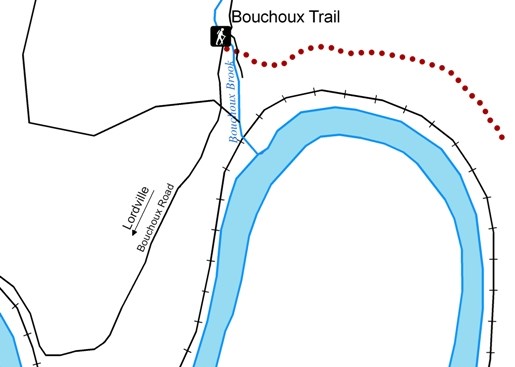 Bouchoux Trail map