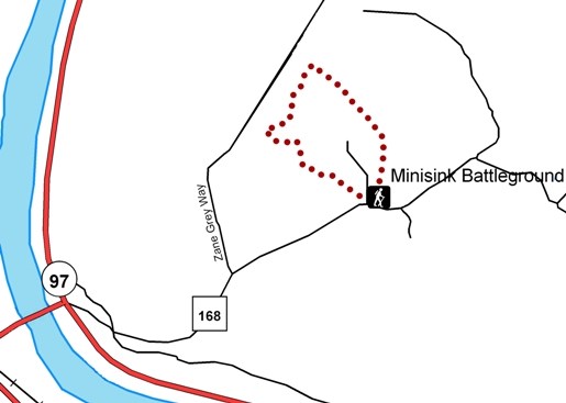 Minisink Battleground Park Trails map