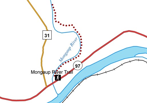 Mongaup River Trail map