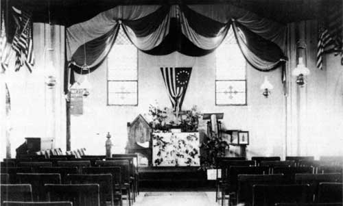Fig. 15. Washington Memorial Chapel during construction, probably between 1905 and 1913.interior of the partly completed chapel.