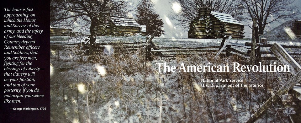 Snowy Scene of Huts at Valley Forge