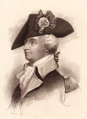Black and white engraving of Continental Army General Anthony Wayne.