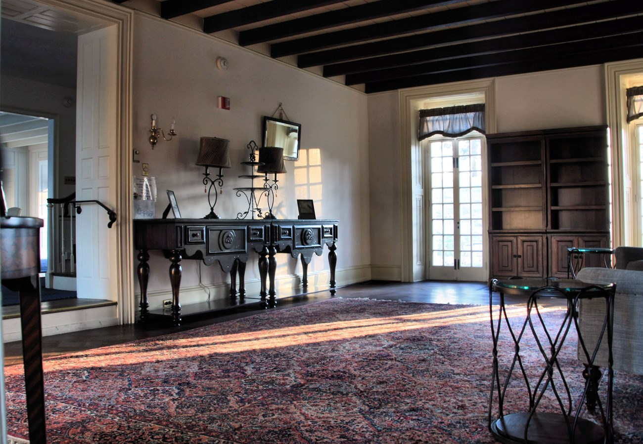 Interior shot of foyer inside of the PC Knox Estate