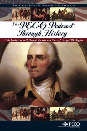 PECO Podcast Through History Logo with George Washington