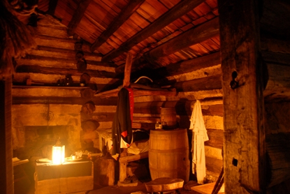 Inside Cabin at Night