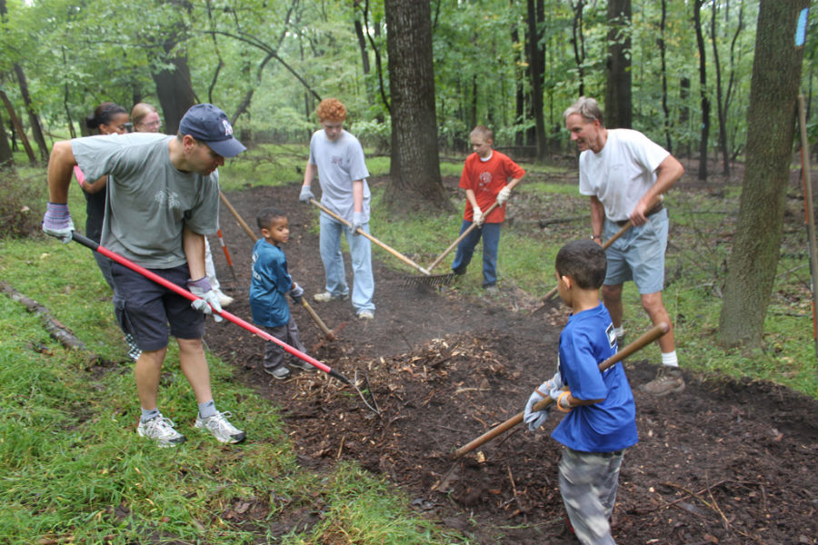 Volunteers Repair a Valley Forge Trail