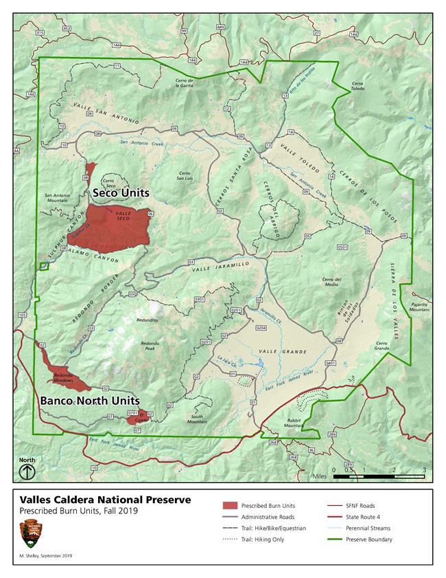 VALL_Proposed_Rx_Burns_Fall2019_20190918_1345 Map showing locations of potential prescribed burns within Valles Caldera National Preserve
