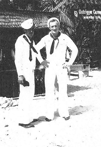 Joe George, right, and another sailor Joe George, right, and another sailor
