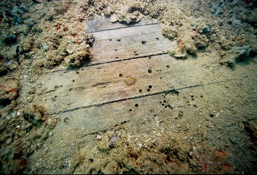 The deck of the USS Arizona