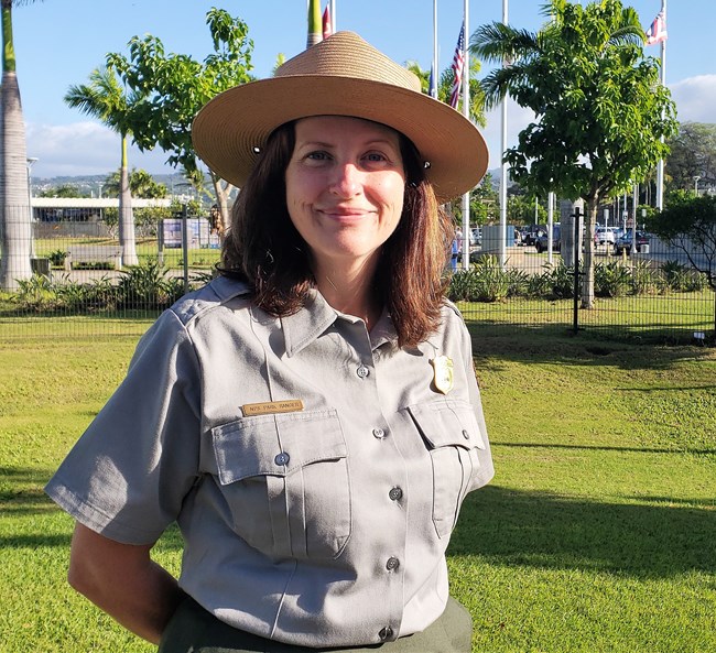 Chief of Cultural Resources Katie Bojakowski at the visitor center. Chief of Cultural Resources Katie Bojakowski at the visitor center.