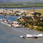 The Battleship Missoui and the USS Arizona Memorial The Battleship Missoui and the USS Arizona Memorial