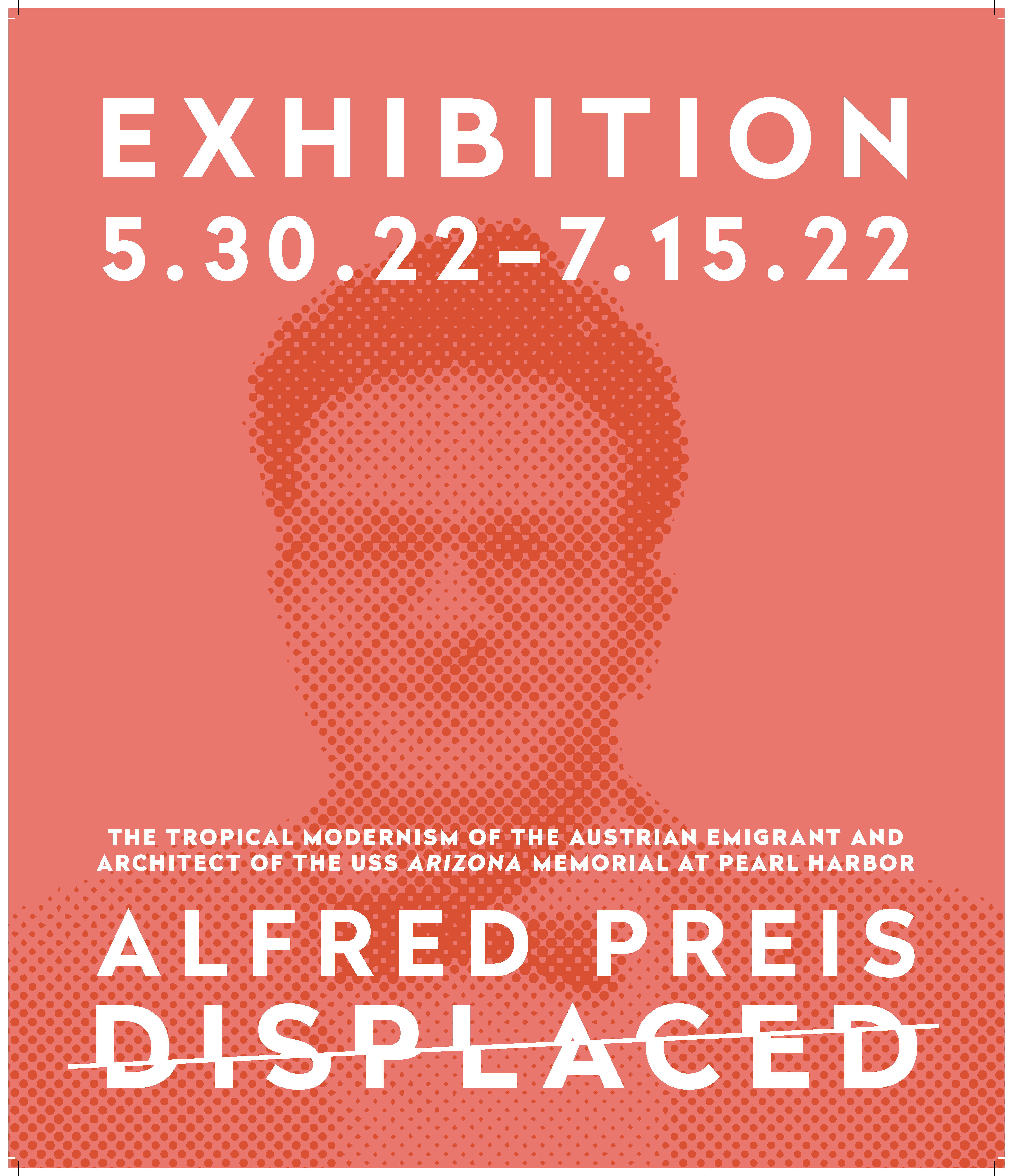 Preis Exhibit Poster Tropical coral colored poster