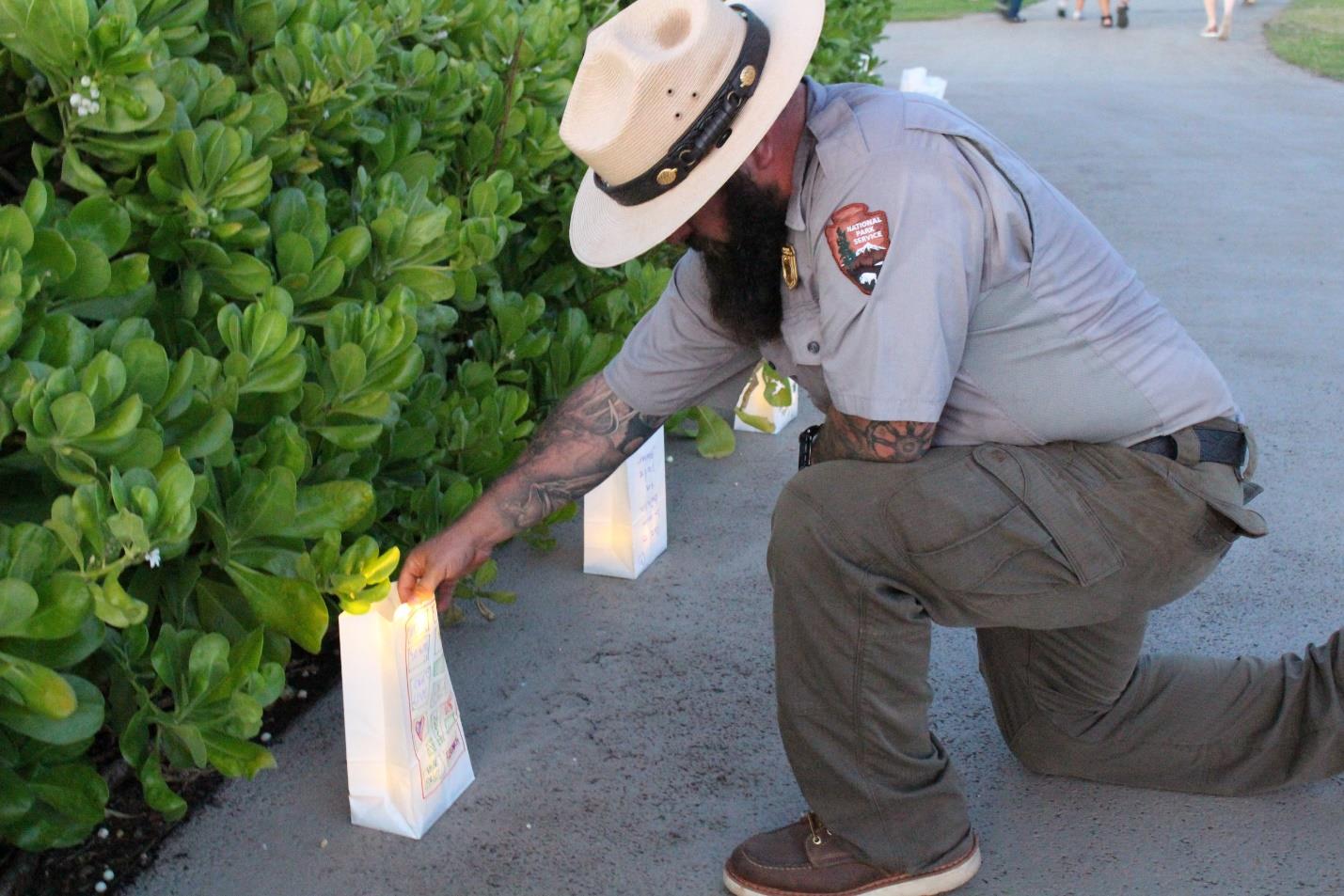 Ranger Dan at Lights for Peace