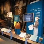 An image of one of the exhibits in the museum, showing life in America in the 1930s.