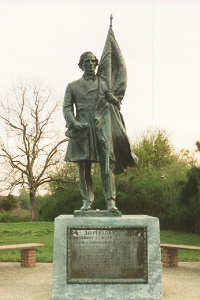 Confederate President Jefferson Davis, bronze statue
