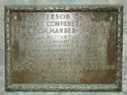 Jefferson Davis plaque