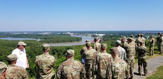 staff ride at fort hill