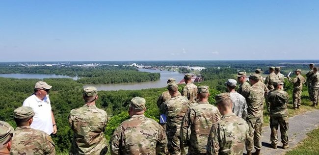 staff ride at fort hill