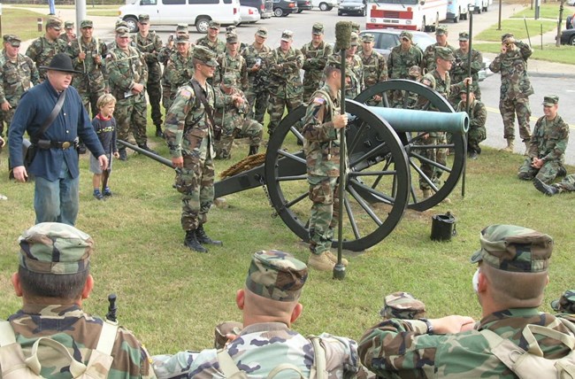 staff ride with a cannon