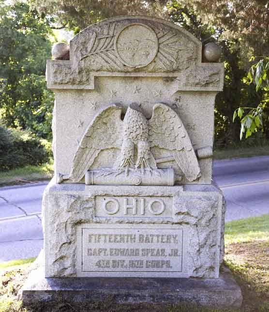 15th Ohio Battery Light Artillery Regimental Monument