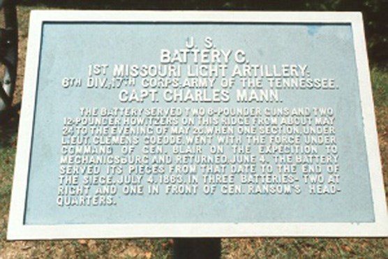 1st Missouri Light Artillery, Battery C Tablet