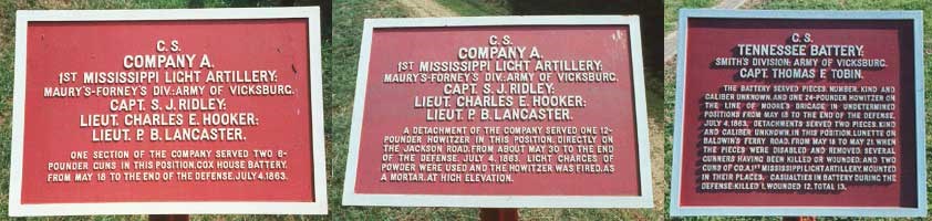 1st Mississippi Light Artillery, Company A Tablets