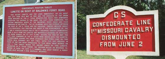 1st Missouri Cavalry [Dismounted] Tablet and Marker