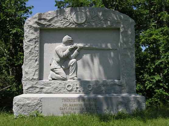 20th Ohio Infantry Regimental Monument