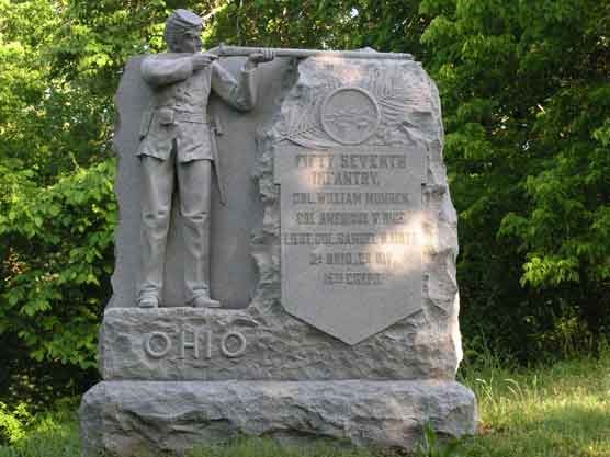 57th Ohio Infantry Regimental Monument