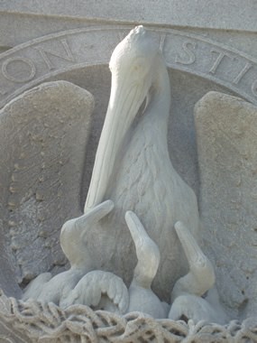 Closeup of Louisiana Memorial