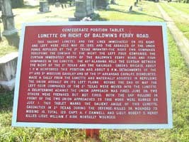 Confederate Position Tablet in the Jewish Cemetery