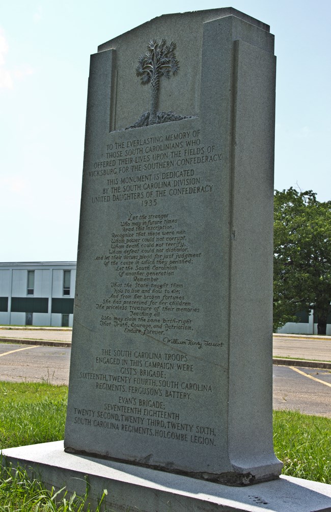 A small memorial with inscription