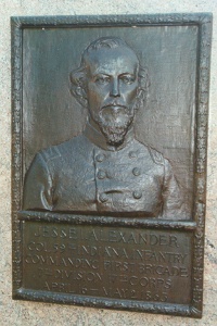 Col. Jessie I. Alexander, bronze relief portrait Col. Jessie I. Alexander, bronze relief portrait
