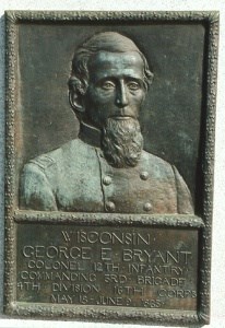 Col. George E. Bryant bronze relief portrait Col. George E. Bryant bronze relief portrait