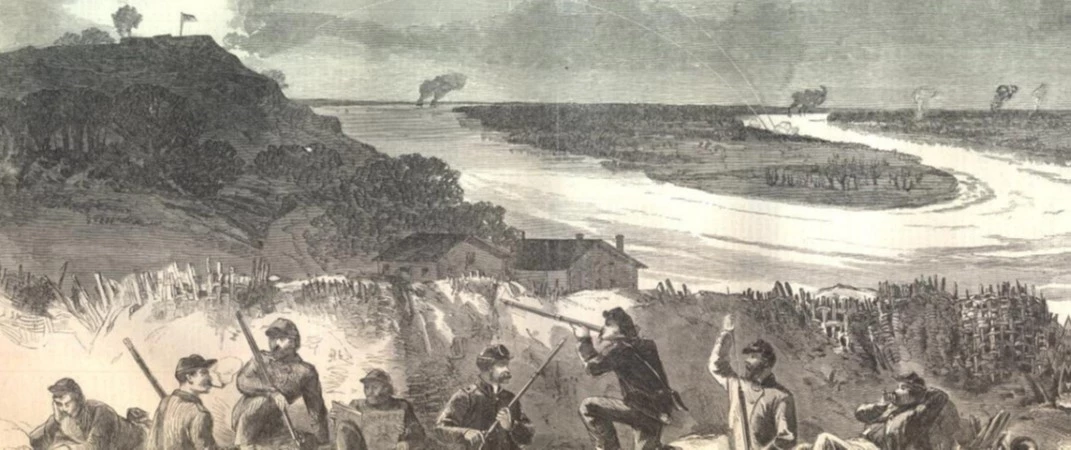 picture showing the constant bombardment of Vicksburg picture showing the constant bombardment of Vicksburg