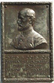 Capt. Cyrus B. Comstock, bronze relief portrait Capt. Cyrus B. Comstock, bronze relief portrait