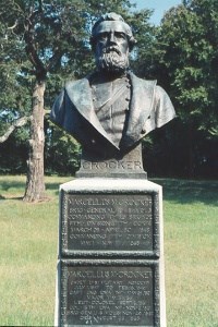 Brig. Gen. Marcellus M. Crocker, bronze bust Brig. Gen. Marcellus M. Crocker, bronze bust