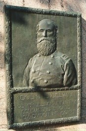 Col. Adolph Engelmann, bronze relief portrait Col. Adolph Engelmann, bronze relief portrait