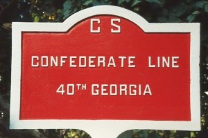 40th Georgia Infantry Marker