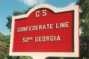 52d Georgia Infantry Marker