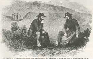 Pemberton and Grant Discussing Surrender Terms