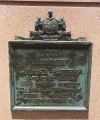 Guibor's Battery Missouri Artillery Regimental Monument