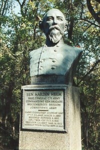 Brig. Gen. Ben Hardin Helm, bronze bust Brig. Gen. Ben Hardin Helm, bronze bust