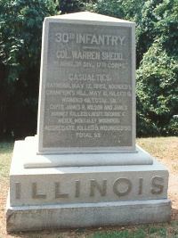 30th Illinois Infantry - Vicksburg National Military Park (U.S ...