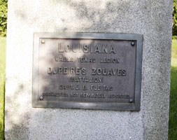 Dupeire's Louisiana Zouaves Battalion Regimental Monument