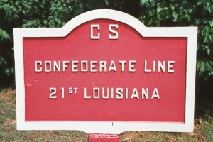 21st Louisiana Infantry Marker