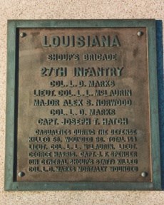 27th Louisiana Infantry Regimental Monument
