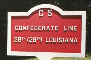 28th/29th Louisiana Infantry Marker